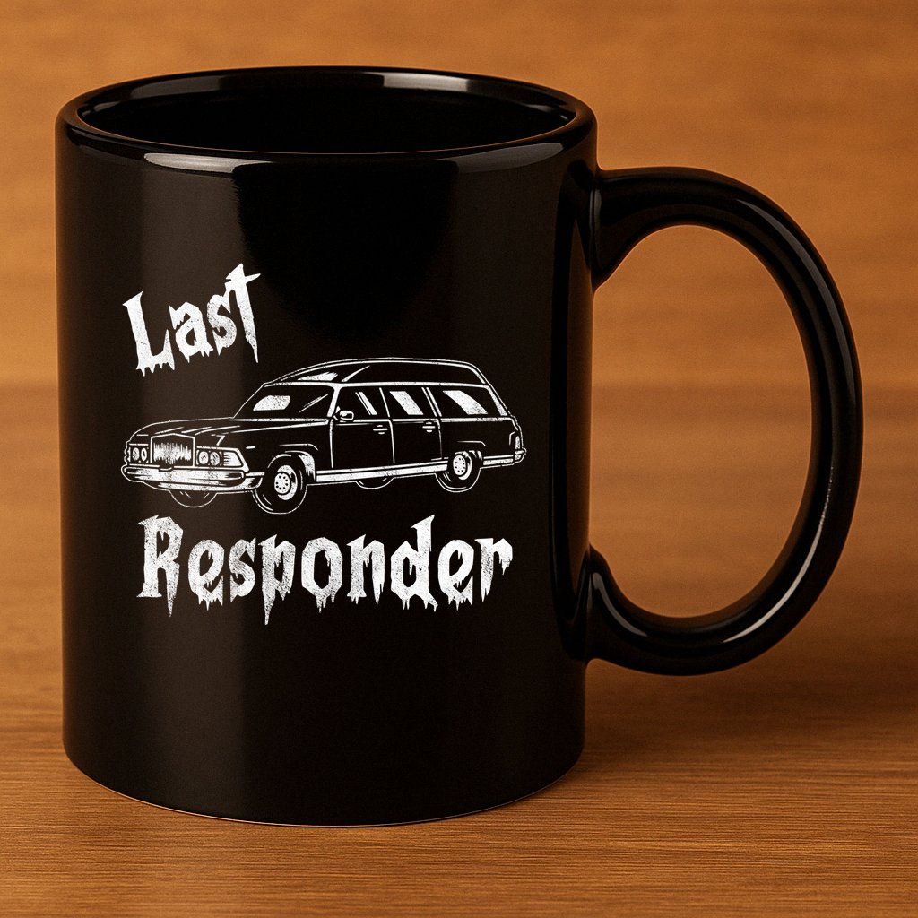 Last Responder Funny Old Classic Car 11oz C Handle Ceramic Mug