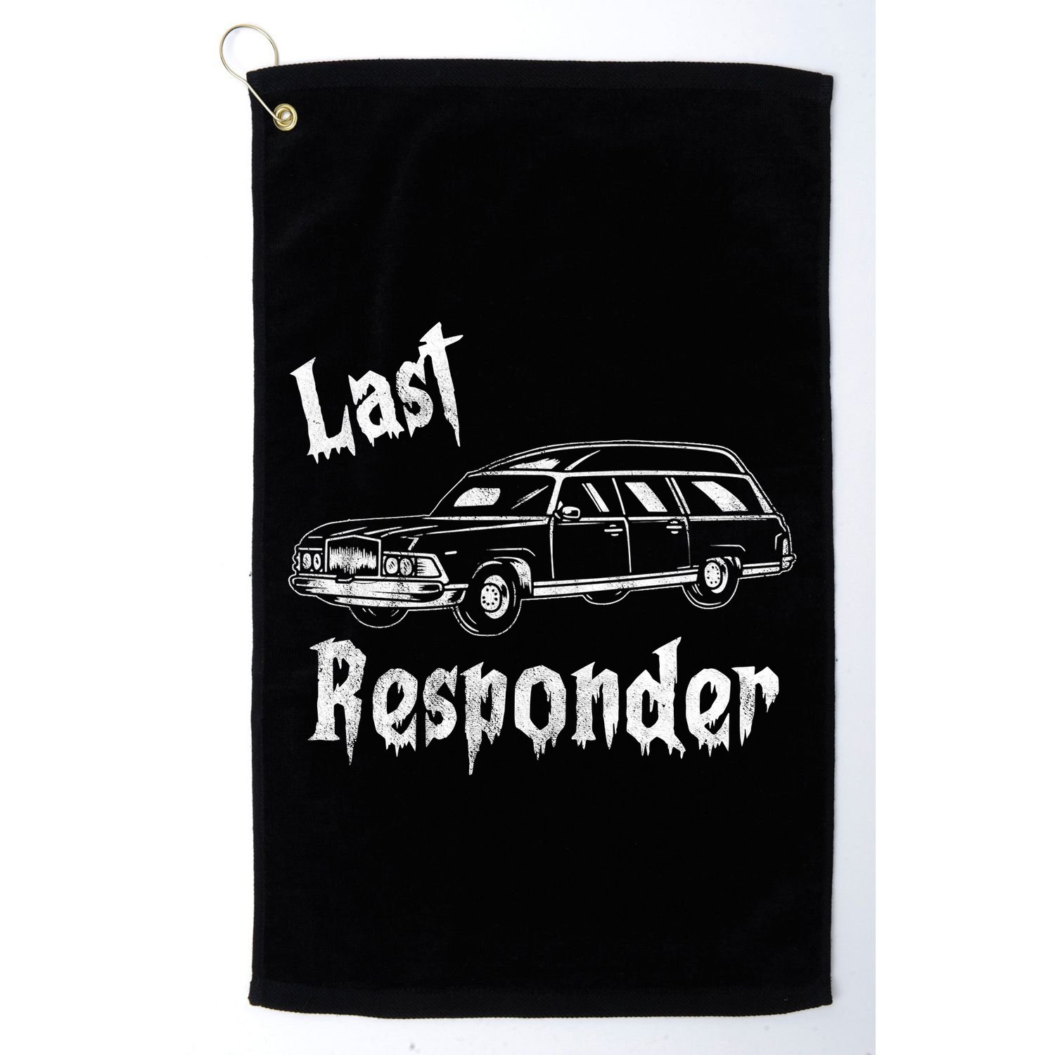Last Responder Funny Old Classic Car Golf Towel