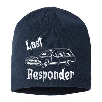 Last Responder Funny Old Classic Car Sustainable Beanie