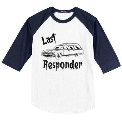 Last Responder Funny Old Classic Car Baseball Sleeve Shirt