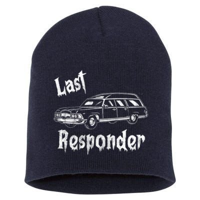 Last Responder Funny Old Classic Car Short Acrylic Beanie