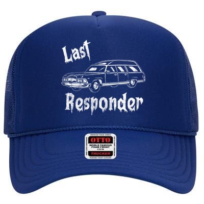 Last Responder Funny Old Classic Car High Crown Mesh Back Trucker Hat