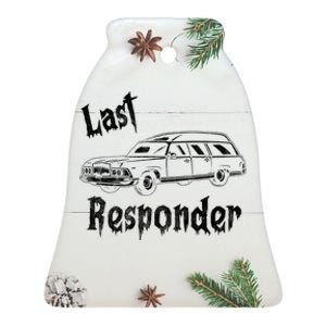 Last Responder Funny Old Classic Car Ceramic Bell Ornament