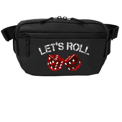 LetS Roll Funny Red Dice Craps Game Night Crossbody Pack