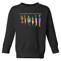 Let’s Root For Each Other LGBTQ Plant Vegetable Funny Pride Month LGBT Toddler Sweatshirt