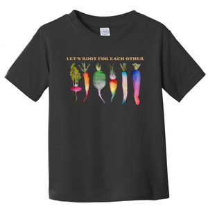 Let’s Root For Each Other LGBTQ Plant Vegetable Funny Pride Month LGBT Toddler T-Shirt