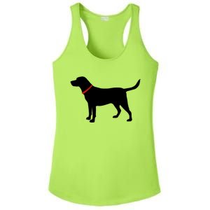 Labrador Retriever Funny Gift Black Lab Lover Ladies PosiCharge Competitor Racerback Tank