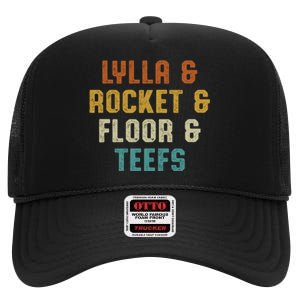 LYLLA & ROCKET & FLOOR & TEEFS High Crown Mesh Back Trucker Hat