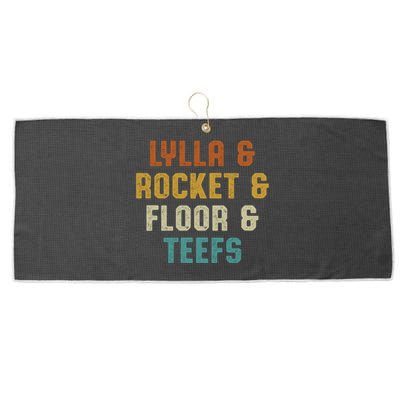 LYLLA & ROCKET & FLOOR & TEEFS Large Microfiber Waffle Golf Towel