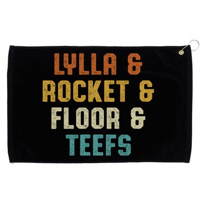 LYLLA & ROCKET & FLOOR & TEEFS Grommeted Golf Towel