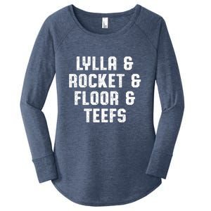 LYLLA & ROCKET & FLOOR & TEEFS Women's Perfect Tri Tunic Long Sleeve Shirt