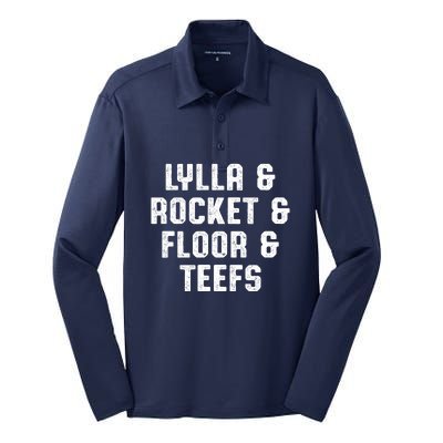 LYLLA & ROCKET & FLOOR & TEEFS Silk Touch Performance Long Sleeve Polo