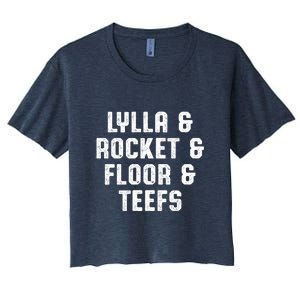 LYLLA & ROCKET & FLOOR & TEEFS Women's Crop Top Tee