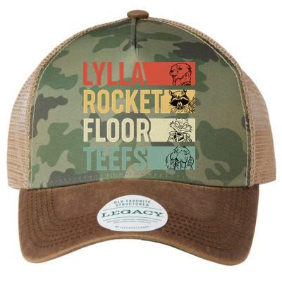 Lylla Rocket Floor Teefs Retro Vintage Legacy Tie Dye Trucker Hat