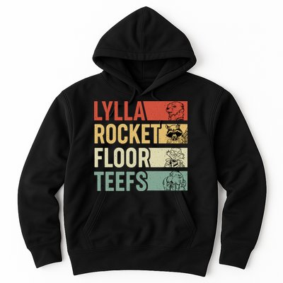 Lylla Rocket Floor Teefs Retro Vintage Hoodie