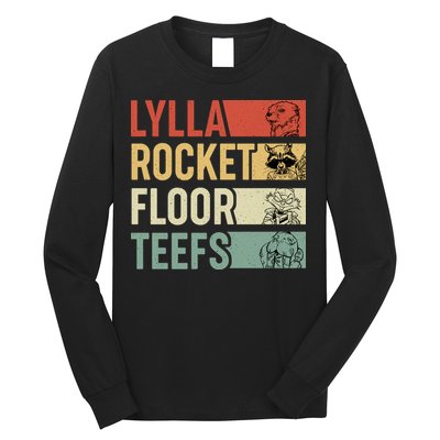 Lylla Rocket Floor Teefs Retro Vintage Long Sleeve Shirt
