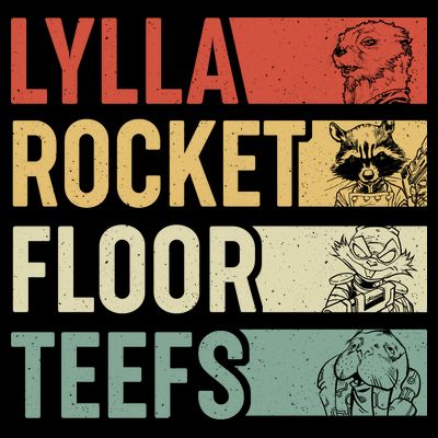 Lylla Rocket Floor Teefs Retro Vintage T-Shirt