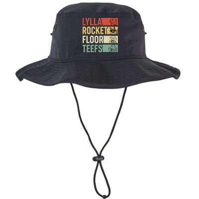 Lylla Rocket Floor Teefs Retro Vintage Bucket Hat