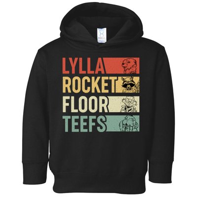 Lylla Rocket Floor Teefs Retro Vintage Toddler Hoodie