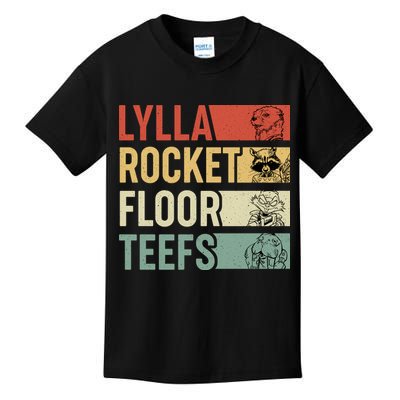 Lylla Rocket Floor Teefs Retro Vintage Kids T-Shirt