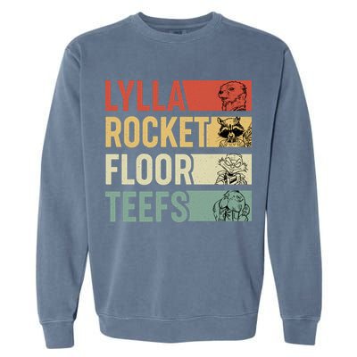 Lylla Rocket Floor Teefs Retro Vintage Garment-Dyed Sweatshirt
