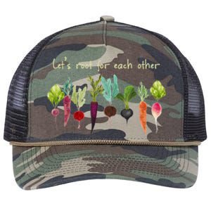 Let's Root For Each Other And Watch Each Other Grow Plants Retro Rope Trucker Hat Cap