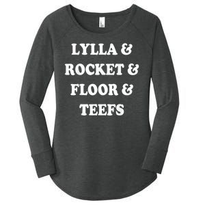 Lylla & Rocket & Floor & Teefs Women's Perfect Tri Tunic Long Sleeve Shirt