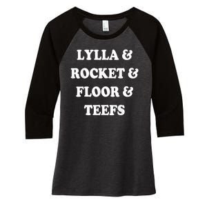 Lylla & Rocket & Floor & Teefs Women's Tri-Blend 3/4-Sleeve Raglan Shirt