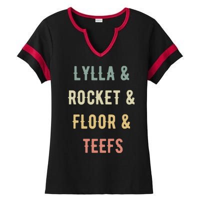 Lylla & Rocket & Floor & Teefs Ladies Halftime Notch Neck Tee