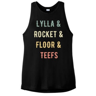 Lylla & Rocket & Floor & Teefs Ladies PosiCharge Tri-Blend Wicking Tank