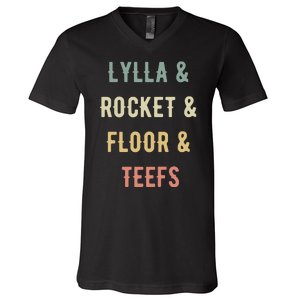 Lylla & Rocket & Floor & Teefs V-Neck T-Shirt