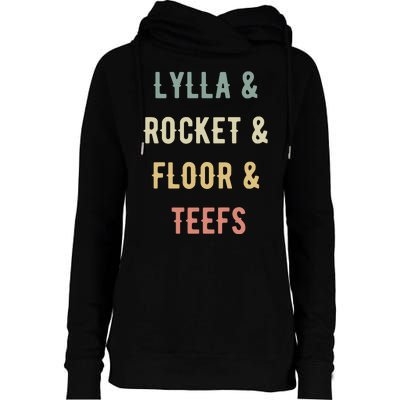 Lylla & Rocket & Floor & Teefs Womens Funnel Neck Pullover Hood