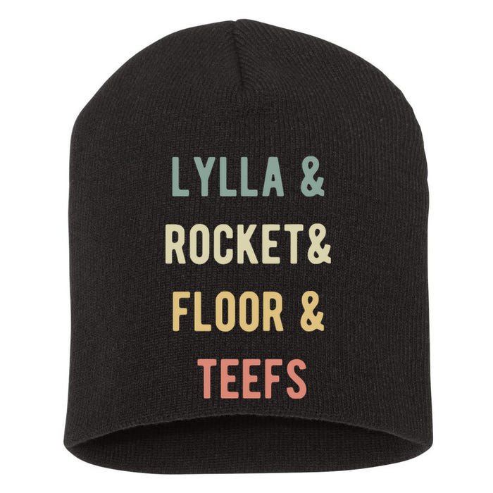 Lylla & Rocket & Floor & Teefs Short Acrylic Beanie