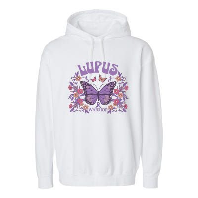 Lupus Ribbon Fibromyalgia Garment-Dyed Fleece Hoodie