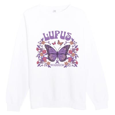 Lupus Ribbon Fibromyalgia Premium Crewneck Sweatshirt