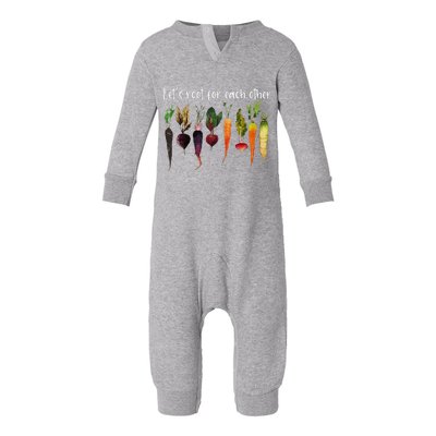 LetS Root For Each Other And Watch Each Other Grow Garden Infant Fleece One Piece