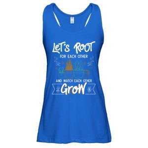 Let's Root For Each Other And Watch Each Other Grow Plant Gift Ladies Essential Flowy Tank