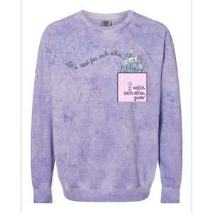 Let's Root For Each Other Cute Gift Colorblast Crewneck Sweatshirt