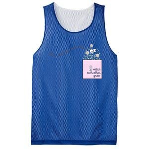 Let's Root For Each Other Cute Gift Mesh Reversible Basketball Jersey Tank