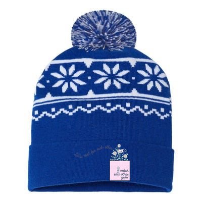 Let's Root For Each Other Cute Gift USA-Made Snowflake Beanie