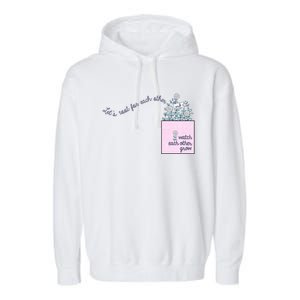 Let's Root For Each Other Cute Gift Garment-Dyed Fleece Hoodie