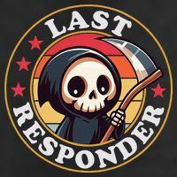 Last Responder Funny Mortician Grim Reaper Cool Comfort Performance Bucket Hat