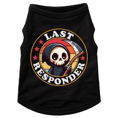 Last Responder Funny Mortician Grim Reaper Doggie Tank