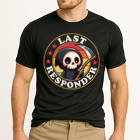 Last Responder Funny Mortician Grim Reaper Cooling Performance Crew T-Shirt