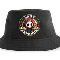 Last Responder Funny Mortician Grim Reaper Sustainable Bucket Hat