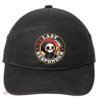 Last Responder Funny Mortician Grim Reaper 7-Panel Snapback Hat