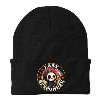 Last Responder Funny Mortician Grim Reaper Beanie
