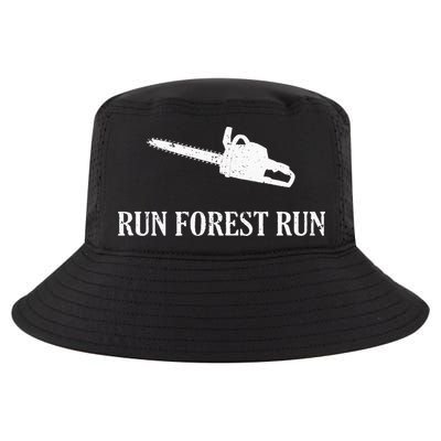Lumberjack Run Forest Run Chainsaw Logger Arborist Cool Comfort Performance Bucket Hat