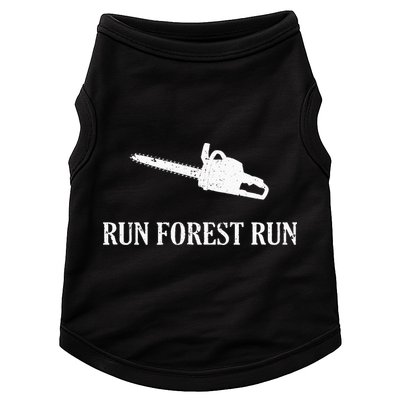 Lumberjack Run Forest Run Chainsaw Logger Arborist Doggie Tank