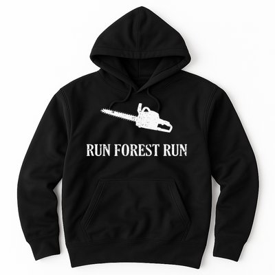 Lumberjack Run Forest Run Chainsaw Logger Arborist Hoodie